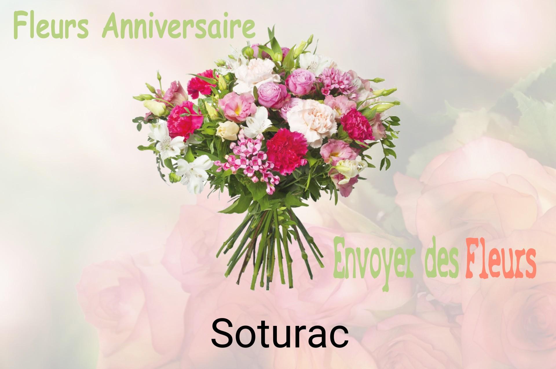 Bouquet de fleurs d’anniversaire livré à Soturac